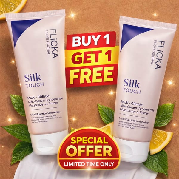 Flicka Silk Touch l Moisturiser + Primer + Sunscreen l Buy 1 Get 1 Free